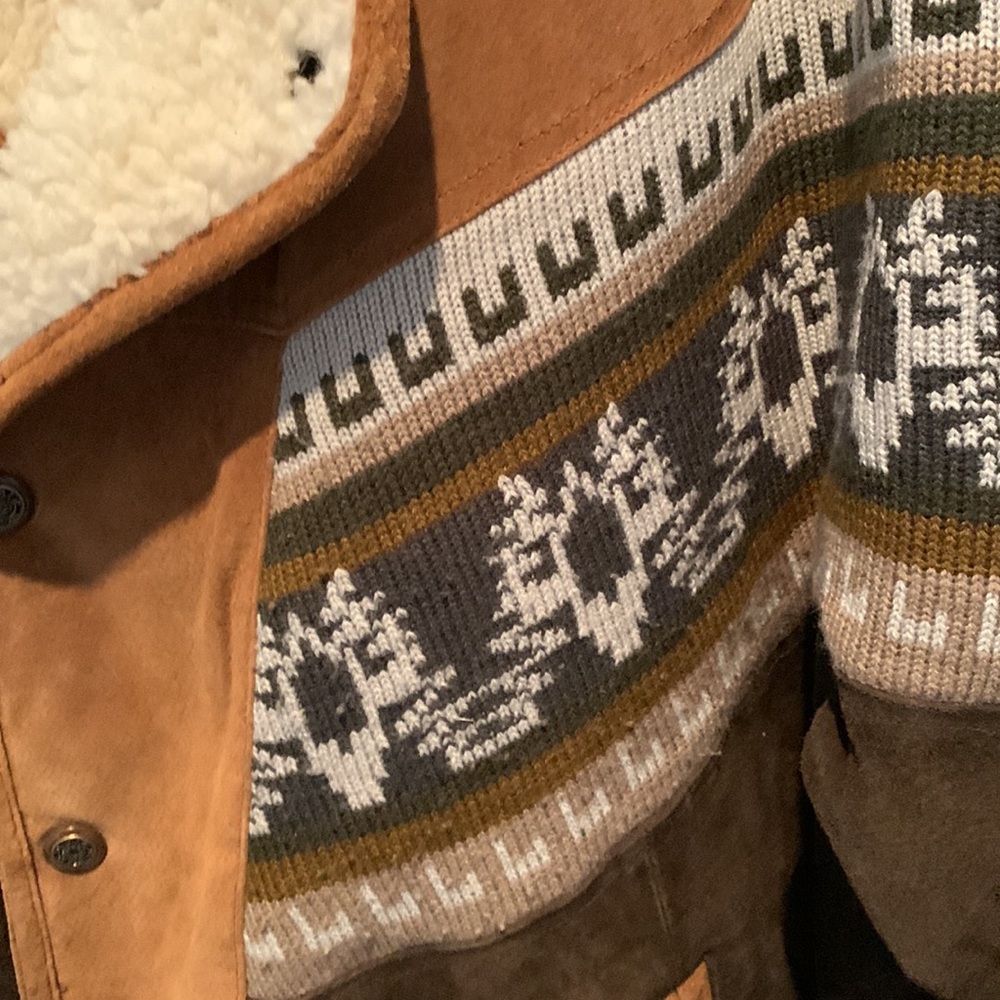 Vintage Suede Boho Oversized Jacket - Picture 4 of 10